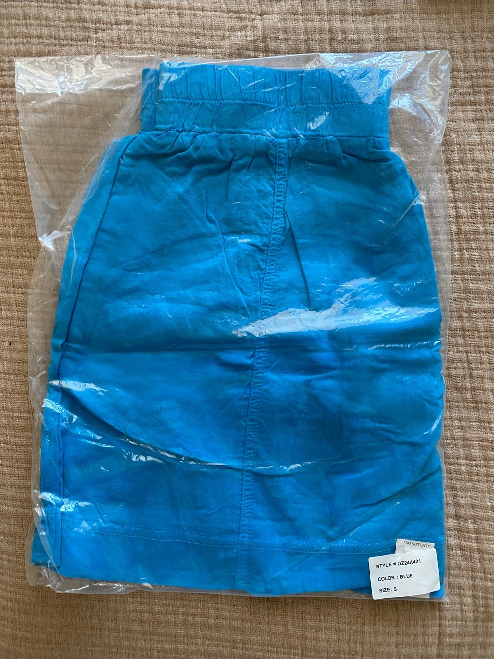 Double Zero High-Waist Shorts in Blue
